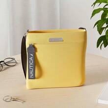 Nautica Diver - Bolso bandolera pequeño de nailon para mujer con correa de hombro ajustable - Soleado (Amarillo) - Ver 6