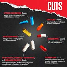 Animal Cuts Thermogenic Fat Burner - Weight Loss Pills For Women And Men For Metabolism, Energy, Focus, And Nootropic Brain Support With Ketones Appetite Suppressant Diet Pills, 42 Packs - Gói thuốc không có hương vị - Xem 3