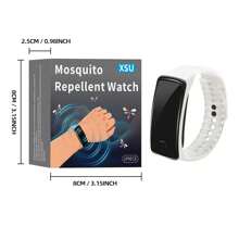 Dispositivo repelente de plagas, reloj anti-mosquitos para exteriores, brazalete anti-mosquitos, brazalete anti-mosquitos para exteriores, pulsera repelente de mosquitos, pulsera/brazalete para hombre, portátil, pulsera repelente de insectos, reloj anti-mosquitos, brazalete electrónico, repelente electrónico de mosquitos, físico, reloj electrónico repelente de mosquitos, dispositivo repelente de plagas de verano, reloj para hombre, reloj para mujer, al aire libre