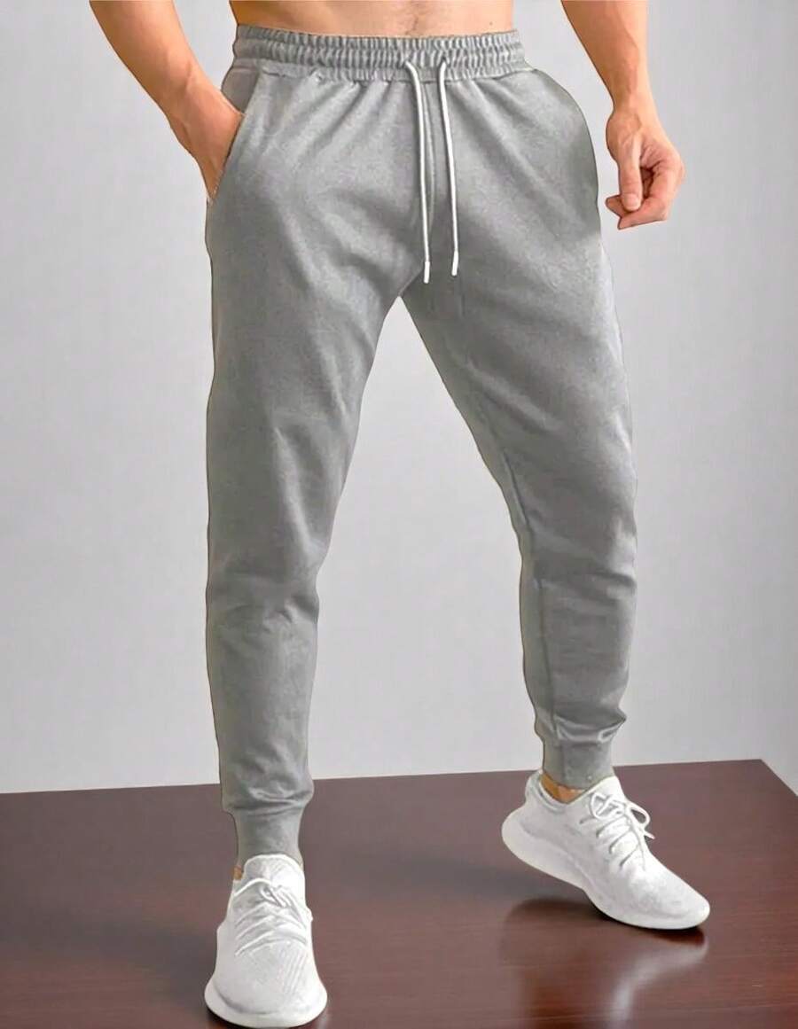 Men Sweatpants - Light Grey - View 1