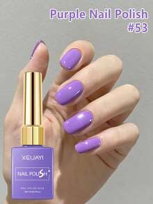XEIJAYI 1 pieza Esmalte de uñas en gel morado de 15ml, para secado con lámpara LED/UV, esmalte de uñas en gel neutro para arte de uñas, de larga duración y secado rápido, para hacer arte de uñas en casa o en salón
