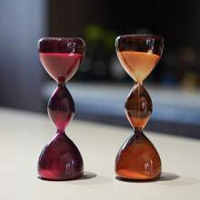 1pc Creative 3-Layer Colored Sand Glass Timer, Unique Modern Home Decor, Christmas Halloween Tabletop Ornaments