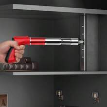 Manual Mini Steel Nail Gun - 5 Speed Adjustable Mini Nail Gun - Concrete Nail Gun Kits - Woodworking And Decoration - Built-In Air Nailer For Red Brick Walls, Concrete Walls (Nail Gun Set) Note: This Product Does Not Include Nails.