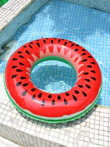 1 pieza - Accesorio de piscina, flotador de piscina, piscina inflable, anillo de natación con diseño creativo de sandía de 60-90CM, balsa de natación, silla flotante para relajarse, perfecto para diversión y descanso en vacaciones de verano para adultos - Rojo - Ver 4