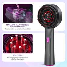 Red Light Therapy Hair Growth Comb, Upgrade 3 In 1 Hair Oil Applicator, Electric Hair Brushes For Hair Growth, Multi-Function Electric Scalp Massager Brush For Adults Women And Men Hair Loss, Hair Thinning & Alopecia Treatment Homeuse, Ipx7 Waterproof