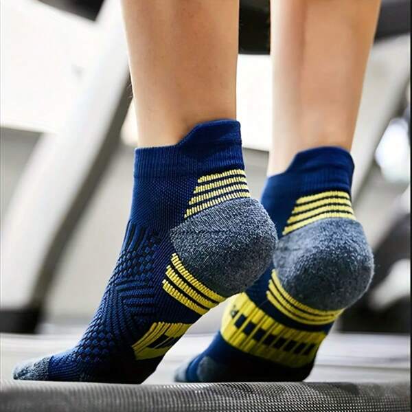 1/3 Pairs Professional Fitness Sports Socks, Non-Slip Terry Towel Bottom, Breathable Running Basketball Training Socks For Men & Women