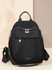 Backpack,Contrast Color Nylon & Oxford Cloth Outdoor Small Bag
