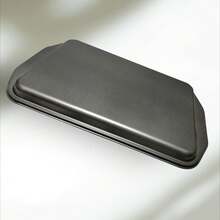 Cahrola para hornear galletas panes etc charola metálica multiusos, resistente calor, fácil limpiar, hornear todo tipo de pan/galletas - Gris oscuro 1 pieza - Ver 3