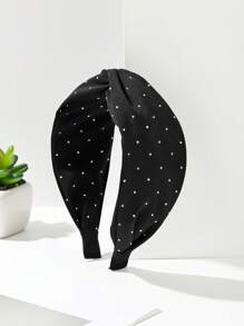 Material textil casual din poliester (poliester), culoare solidă, bandă de păr, diademă, cerc de păr
