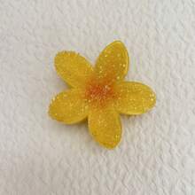 1pc Ombre Rhinestone Purple Lily Flower Gradient Hair Claw Accessory Fashion Hair Accessories Flower Claw Clips Casual Hair Claw Fall Winter Hair Clip For Vacation Outfits Woman