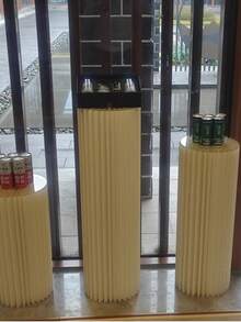 3 Stücke verstärkte zylindrische Säulen, langanhaltend, kostengünstig, geeignet für Hochzeitsdekoration, DIY-Nähen, Partyzubehör, Vorhänge, Hintergründe usw. Jede Säule kann bis zu 40 kg tragen