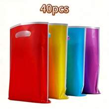 20 Sacolas de Presente de Cor Sólida, Sacolas Plásticas Portáteis Reutilizáveis, Sacolas de Pérolas, Sacolas de Joias, Sacolas de Roupas, Sacolas para Embalagens de Cosméticos, Sacolas de Compras, Sacolas de Varejo, Pequenas Empresas, Sacolas de Presente para Festas, Sacolas de Artesanato, Casamentos, Aniversários, Eventos para Presentes