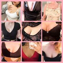 SNOWY Sticky Inserts - Instant Boost Sticky Inserts By SNOWY Reusable Invisible Chest Pad, Soft Comfortable Silicone Chest Pad, Women's Lingerie Accessories For Daily Wear - Brown - View 6