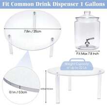 1/2/3pcs Acrylic Transparent Donut, Cookie, Cake Display Stand, Dessert Tray, Wedding Party Birthday Candy Exhibition, Beverage Bucket Holder - Clear - View 11