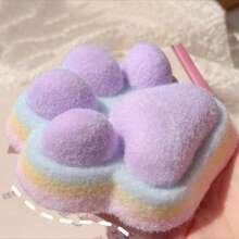 1pc Silicone Cat Paw Toys, Grape Texture, Slow Rebound, Durable, Stress Relieving For Children/Adults To Play With, Perfect For Children/Adults, Holiday/Halloween/Christmas Gifts, Available In Green, Purple, Orange, Blue, Pink