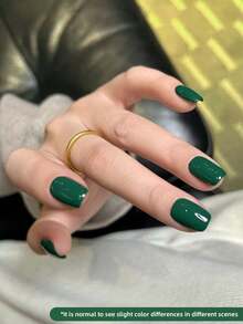 1瓶15毫升叶绿色凝胶指甲油入门装，纯可卸免擦拭指甲油，适合所有季节的指甲 - 寶藍色 - 查看 5