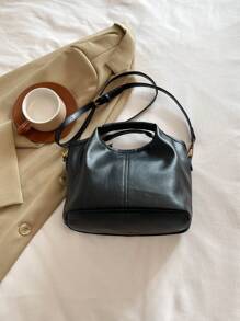 Bolso multifuncional de estilo retro minimalista con monedero, bolso de mano, correa de hombro desmontable como bolso bandolera para mujeres