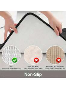 3pcs Memory Foam Super Absorbent Bath Mat Set, Non-Slip Bathroom Mats, Ultra Soft Plush Bath Rugs, For Bathtub, Shower, Bathroom Accessories, Bathroom Decor, Home Decor
