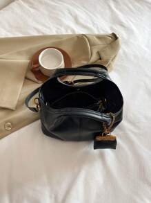 Bolso multifuncional de estilo retro minimalista con monedero, bolso de mano, correa de hombro desmontable como bolso bandolera para mujeres