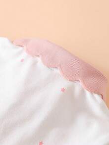 少女长袖Polo领T恤，学院风，秋季 - 白色 - 查看 5