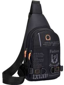 Men's Waterproof Backpack Small Shoulder Bag - màu đen - Xem 1