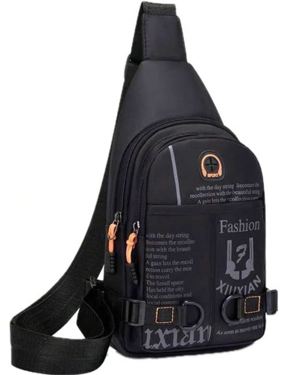 Men's Waterproof Backpack Small Shoulder Bag - màu đen - Xem 1