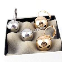1 par de brincos elegantes em formato de lágrima, estilo francês de luxo, brincos de cobre sem piercing, uso diário e para festas, presente feminino para o Dia dos Namorados, acessório para todas as estações