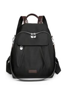 Backpack,Contrast Color Nylon & Oxford Cloth Outdoor Small Bag