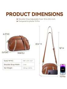 Retro And Fashionable Baseball-Style Single-Shoulder Bag With A Zipper And A-Body Strap. - Black - View 6