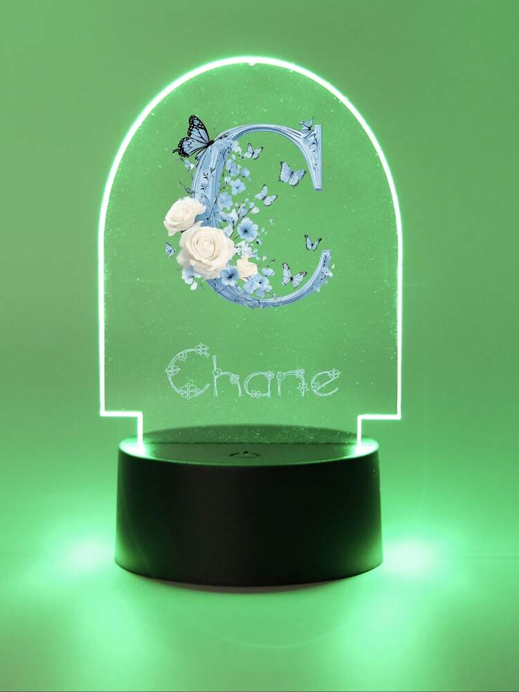 1pc Customized 26 English Alphabet Creative Gift, Personalized Valentine's Day Gift, Customized Name Night Light, Valentine's Day Gift For Girlfriend, Customized Valentine's Day Gift, Customized Girlfriend Gift, Customized Bedroom Decor, Customized Party Decor, Valentine's Day Gift - Multicolor - View 36