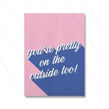 1pc Fashion Modern Quote Typography Art Poster Print Pink Canvas Painting Room Home Decor Young Girl Female Dormitory Optional Frame ﻿