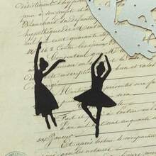 1PC Elegant Dancer Metal Cutting Dies, New Arrival Die Cuts, Embossing Stencils For DIY Crafting Scrapbooking Supplies, Template Mould, Photo Album Decorative Paper Die Cuts For Card - Silver - View 6