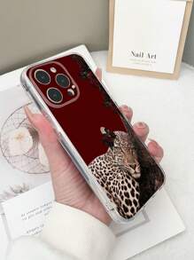 1 pieza Funda de teléfono con patrón transparente de telaraña y corazón rojo de TPU resistente a golpes compatible con iPhone 15/15Pro/15Plus/15ProMax, iPhone 16/16Pro/16Plus/16ProMax, Galaxy S23 Ultra/A14/A24, Redmi Note 12 Pro, Pixel 8/8 Pro