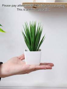 Nordic Minimalist Artificial Plants Set Of 6 With Ceramic Pots - Real Touch Faux Greenery For Desk/Shelf Decor, Low Maintenance Office & Home Styling (Ready-To-Display) - Multicolor - View 7