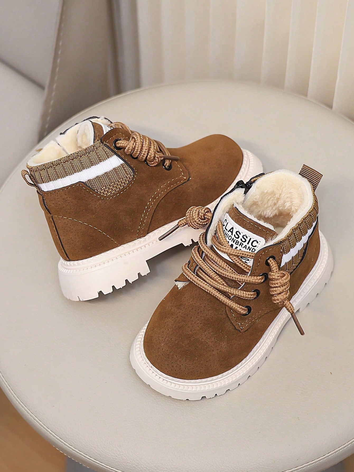 زوج من بوت الثلج للأطفال لفصلي الخريف والشتاء، تصم...