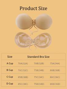 Tazas de sujetador adhesivo de silicona invisible sin tirantes, cinta de levantamiento de busto realzante y engrosada para busto pequeño, sujetador sin espalda para vestido con escote profundo