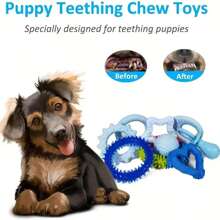 3/6pcs Small Dogs Chew Toys Set Interactive Teeth Cleaning Rope Knots For Puppy