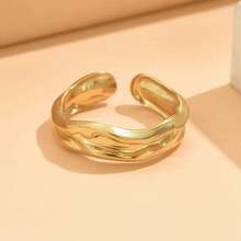 A Fashionable Jewelry Piece, A Gold Asymmetrical Geometric Open Cuff Bracelet, Suitable For Holiday Beach Vacations, Dinner Parties, And Everyday Outfit Combinations.Aceessories.Fall Jewelry.Cleopatra Accessories