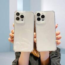 1 Set: 1 Stück Luftpolster Anti-Drop Hülle + 3 Stück gehärtete Glasfolien, kompatibel mit Apple/Galaxy/Redmi/OPPO/VIVO, Anti-Drop Handyhülle + gehärtete Glasfolie Kombination, 3er Set gehärtete Glas Luftpolster Hülle, Ultradünne Luftpolster Anti-Drop Hülle mit HD gehärtetem Glas