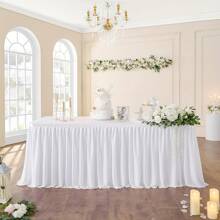 1 set Tovaglia rettangolare e sottovaso da tavolo, in PEVA plastica impermeabile antigrasso e antiacqua, decorativo per matrimonio e feste