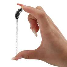 100 Pcs Disposable Mascara Wands, Crystal Eyebrow Spoolies Brush For Eyelash Extensions, Black Lash Brushes With Container,Eyebrow Brush,Eyeshadow Brush,Spoolie,Spoolie Brush - Black - View 5