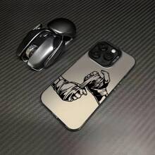 Fashionable Black Line Boxing Glove Pattern Design Phone Case Compatible With Apple 16, 15, 14, 13, 12, 11 Pro Max, X, XR, XS Max, 8, 7 Plus, Also Fits Series With Shockproof Matte Back Cover