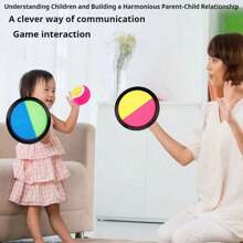 Kids Sticky Target Ball Suction Cup Ball Catch Toss Throw Toy, Sticky Ball, Parent-Child Outdoor Sport