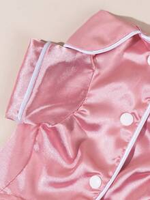 1 套缎面睡衣和家居服，彼得潘领宠物连衣裙，蕾丝彼得潘领保暖厚羊毛宠物连衣裙，适合狗和猫，秋冬季 - 彩色 - 查看 5