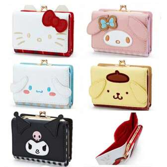 Sanrio Sanrio 1pc Cute,Kitty,Yukui Dog,Kuromi Hello Kitty Daily Commute Birthday Gift Wallet Card Case Multifunctional Organizer Bag