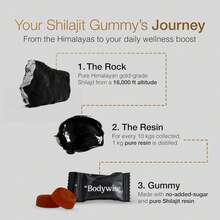 Be Bodywise Pure Himalayan Shilajit Gummies Gold I Lab Tested I No Added Sugar I Ashwagandha, Gokshura| Fulvic Acid & 85+ Trace Minerals I For Men, Women I Non-GMO I 100% Natural & Organic I 60 Gummy - Shilajit Gold Gummies - View 3