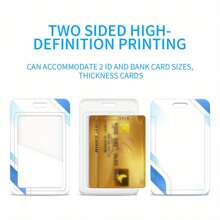 1 Customized Photo ID Badge Holder - Personalized Plastic Protective Case With Lanyard, Durable And Fashionable Accessory For Workplace, Suitable For Office Workers, Nurses, Teachers, Students