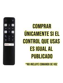 Control Remoto Compatible  Rc802v Android Smarttv  Sin Voz - Negro - Ver 2