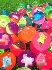 5pcs-10pcs Figurine Bounce Balls, Moon Ball Super Bounce Ball Challenge
