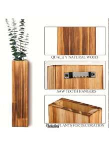 Wood Wall Planter Vase Wooden Hanging Planter For Dried Flowers And Artificial Greenery Plants Farmhouse Wall Hanging Decor Pocket Planter For Indoor Fake Plants Greenery Flowers Living Room Bedroom Kitchen Home Office Decoration Room Decor Bedroom Decor Home Decor Wall Decor